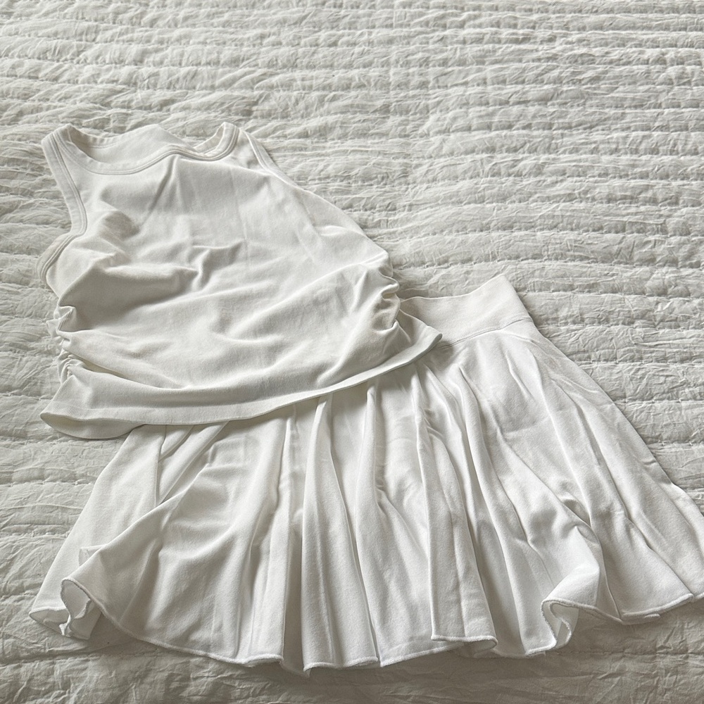 White Women's Skirt Set